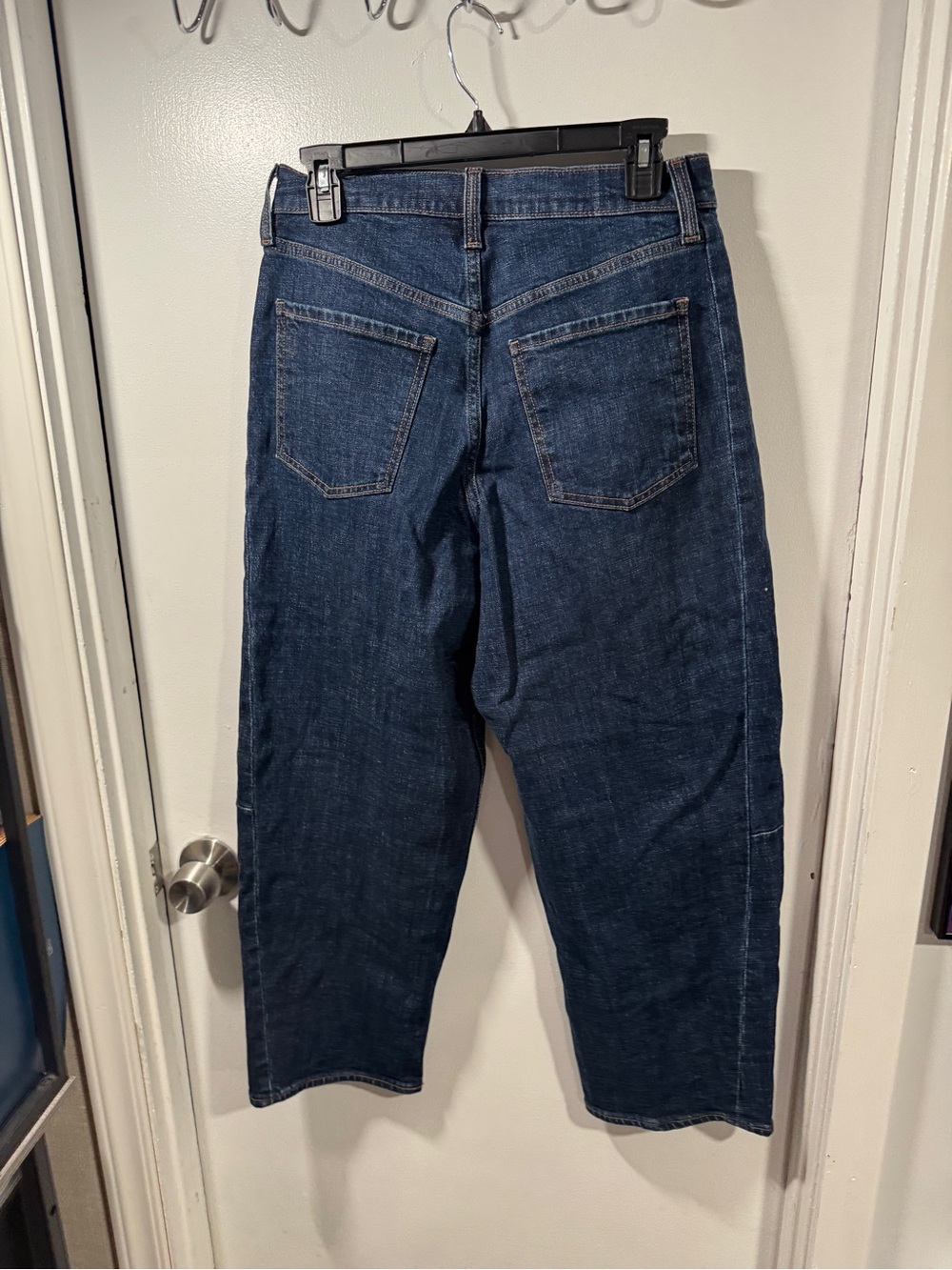 Old Navy Dark Blue Barrel Jeans - new - Picture 2 of 5